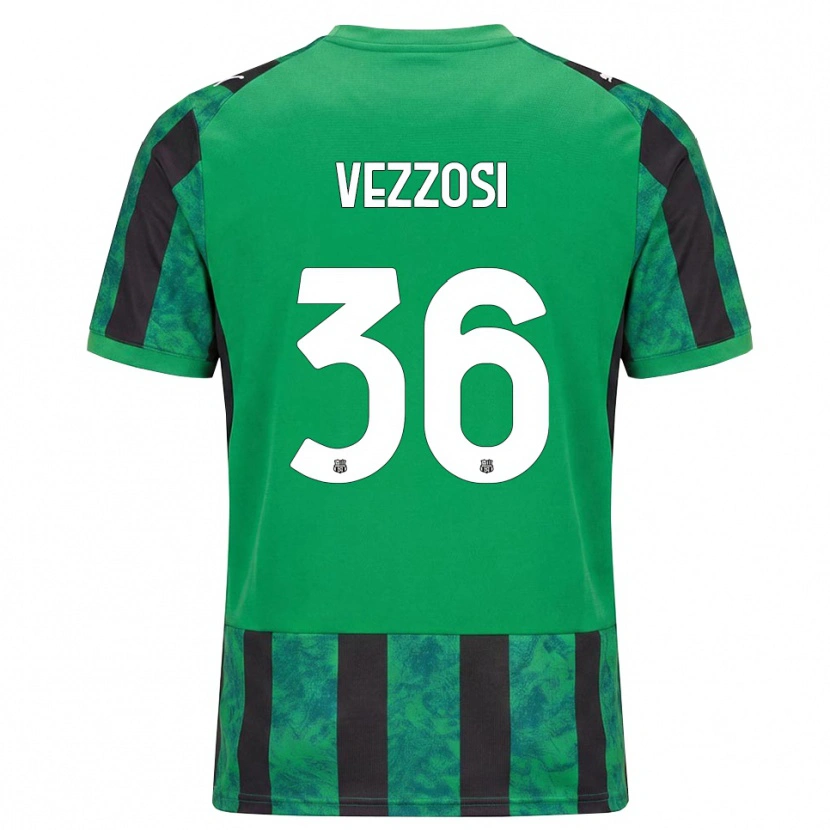 Danxen Homem Camisola Giorgio Vezzosi #36 Verde Preto Branco Principal 2026/27 Camisa