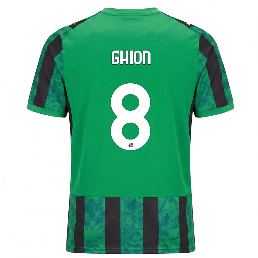 Danxen Homem Camisola Andrea Ghion #8 Verde Preto Branco Principal 2026/27 Camisa