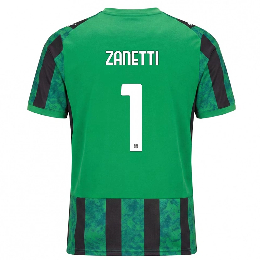 Danxen Homem Camisola Ercole Zanetti #1 Verde Preto Branco Principal 2026/27 Camisa
