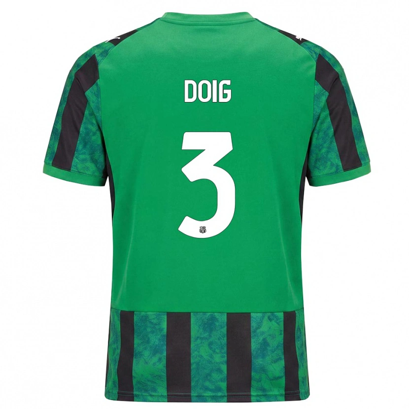 Danxen Homem Camisola Josh Doig #3 Verde Preto Branco Principal 2026/27 Camisa