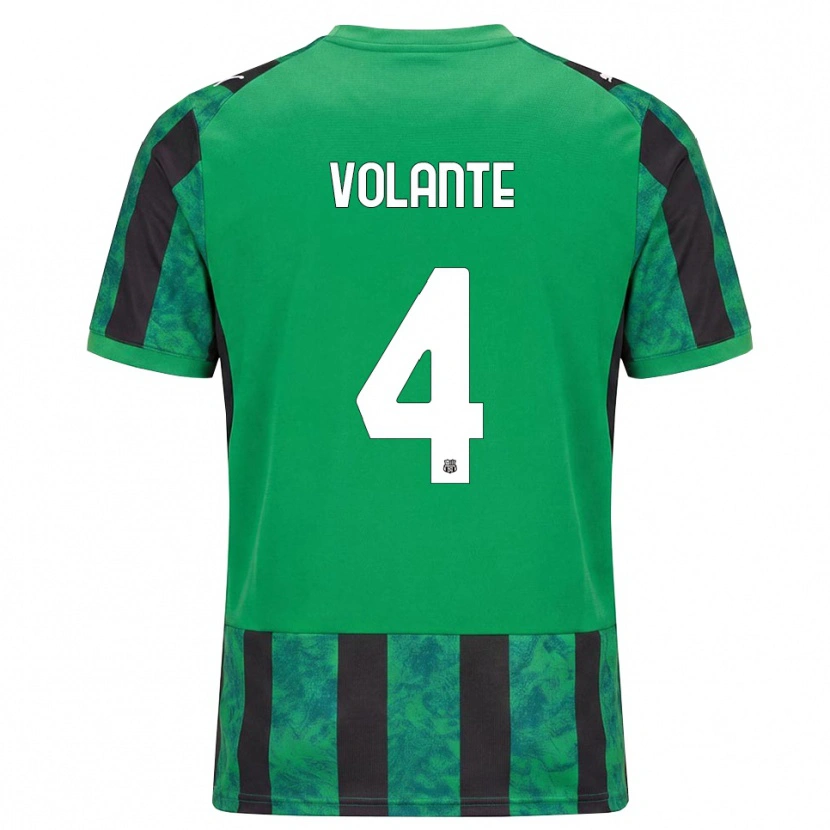 Danxen Homem Camisola Giulio Volante #4 Verde Preto Branco Principal 2026/27 Camisa