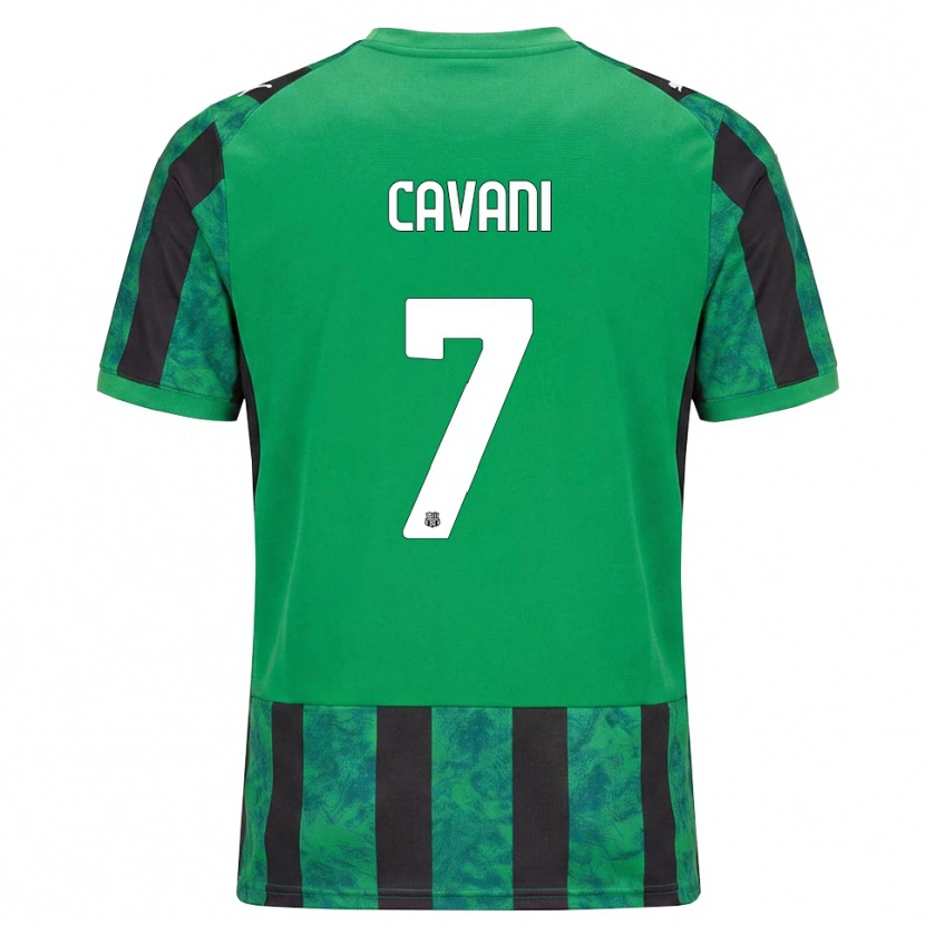 Danxen Homem Camisola Lorenzo Cavani #7 Verde Preto Branco Principal 2026/27 Camisa