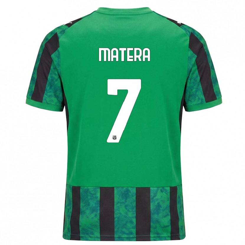 Danxen Homem Camisola Lorenzo Matera #7 Verde Preto Branco Principal 2026/27 Camisa
