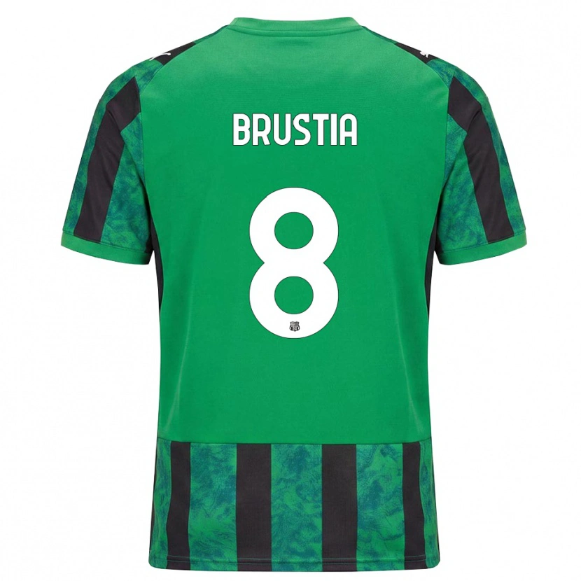 Danxen Homem Camisola Martina Brustia #8 Verde Preto Branco Principal 2026/27 Camisa