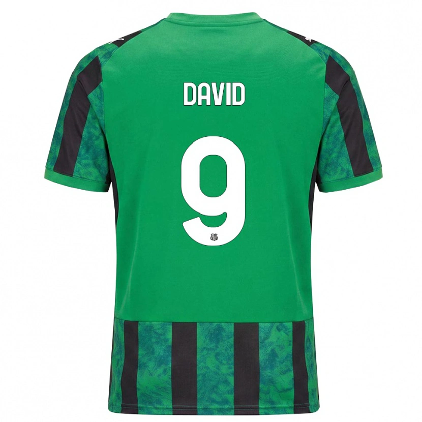 Danxen Homem Camisola Mario David #9 Verde Preto Branco Principal 2026/27 Camisa