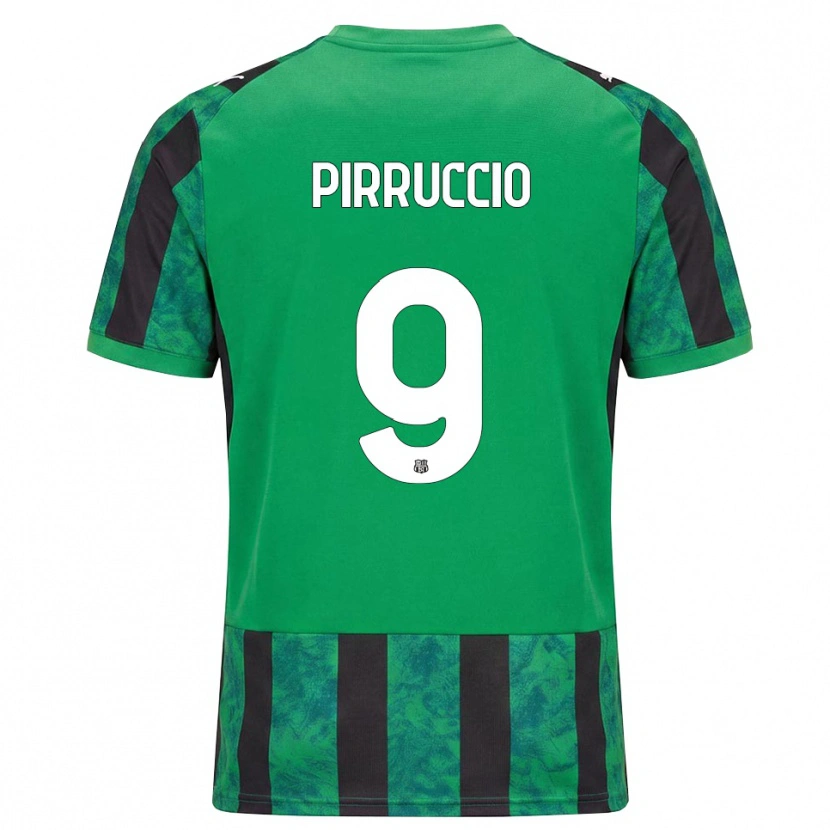 Danxen Homem Camisola Federico Pirruccio #9 Verde Preto Branco Principal 2026/27 Camisa