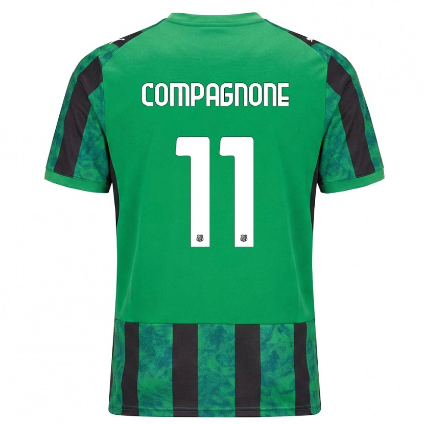 Danxen Homem Camisola Pasquale Compagnone #11 Verde Preto Branco Principal 2026/27 Camisa