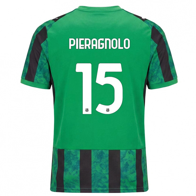Danxen Homem Camisola Edoardo Pieragnolo #15 Verde Preto Branco Principal 2026/27 Camisa