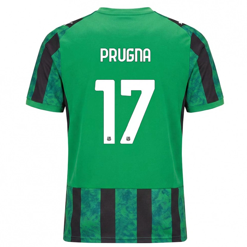 Danxen Homem Camisola Cecilia Prugna #17 Verde Preto Branco Principal 2026/27 Camisa
