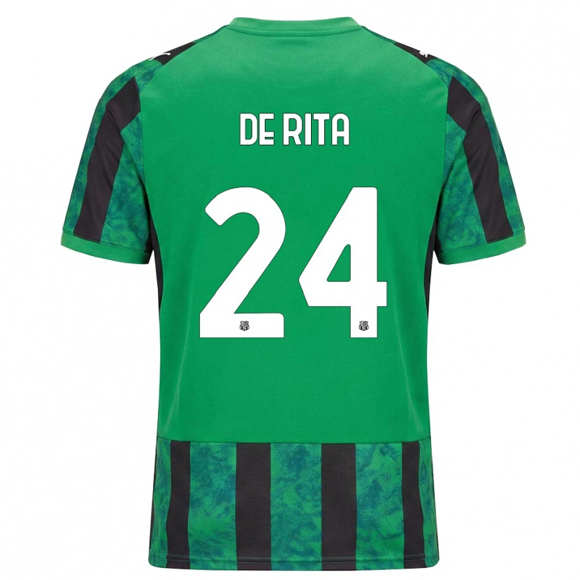 Danxen Homem Camisola Aurora De Rita #24 Verde Preto Branco Principal 2026/27 Camisa