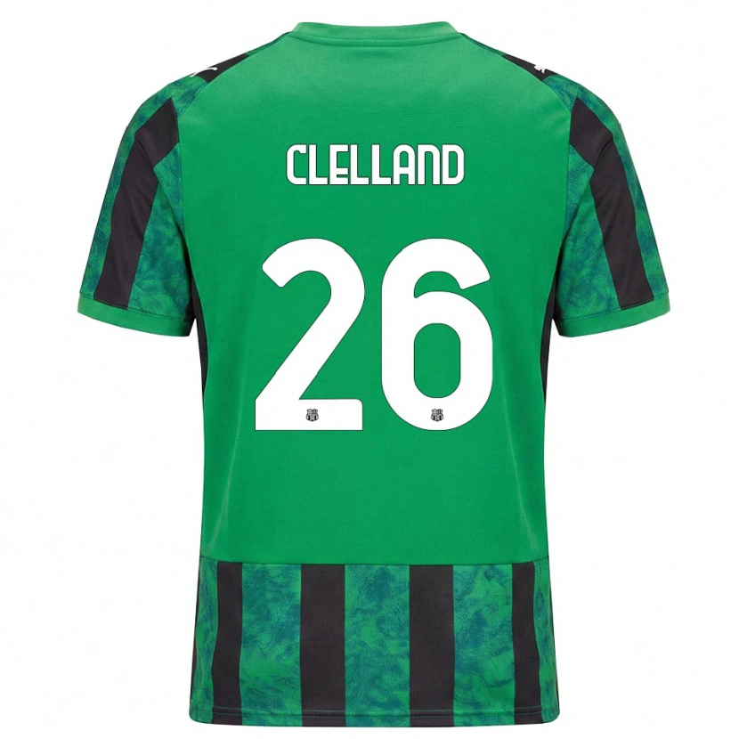 Danxen Homem Camisola Lana Clelland #26 Verde Preto Branco Principal 2026/27 Camisa