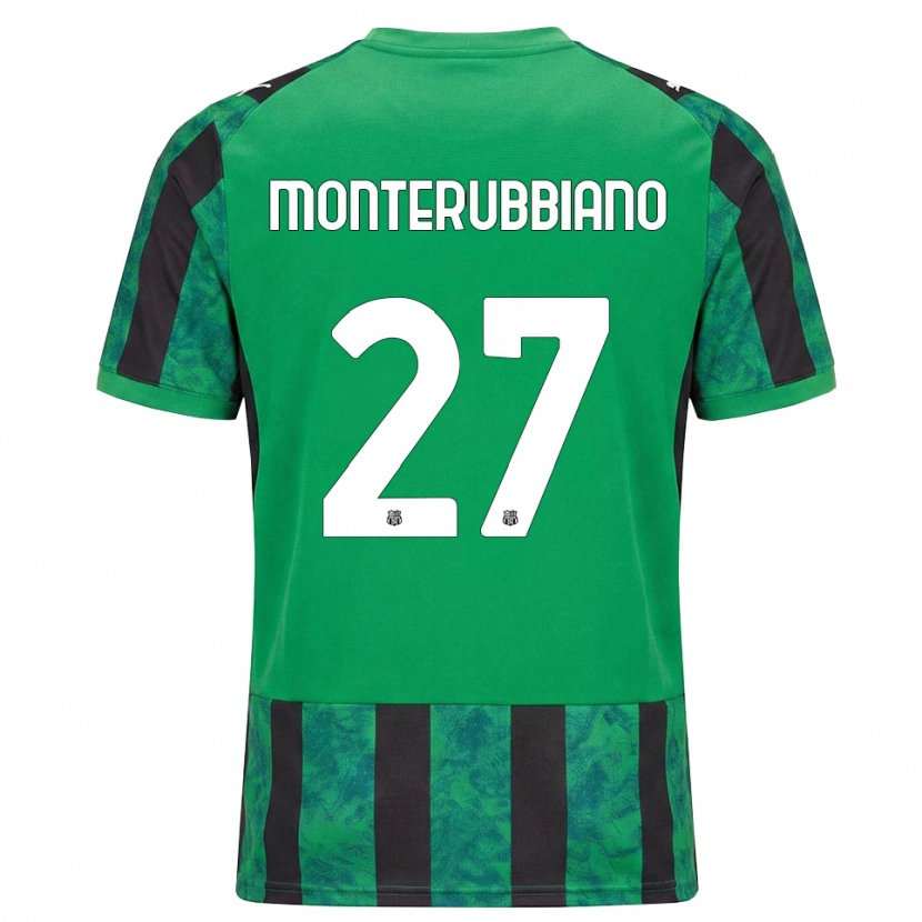 Danxen Homem Camisola Valeria Monterubbiano #27 Verde Preto Branco Principal 2026/27 Camisa