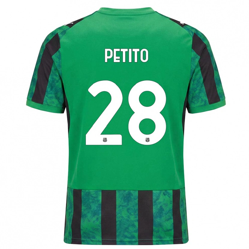 Danxen Homem Camisola Christian Petito #28 Verde Preto Branco Principal 2026/27 Camisa
