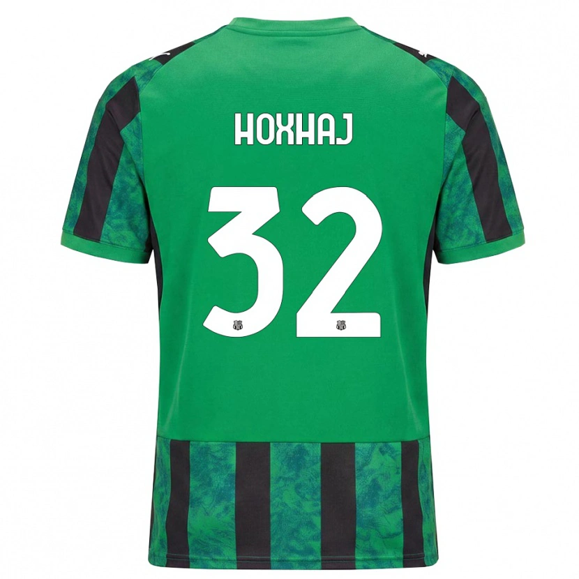 Danxen Homem Camisola Kristina Hoxhaj #32 Verde Preto Branco Principal 2026/27 Camisa