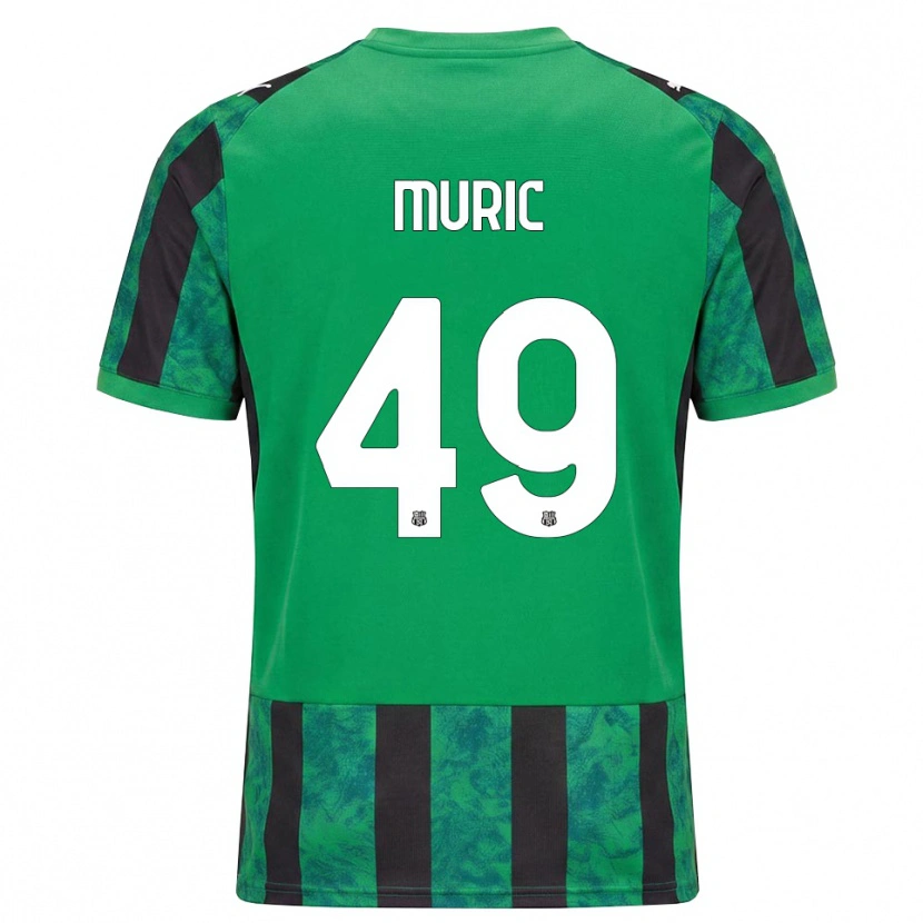 Danxen Homem Camisola Arijanet Murić #49 Verde Preto Branco Principal 2026/27 Camisa