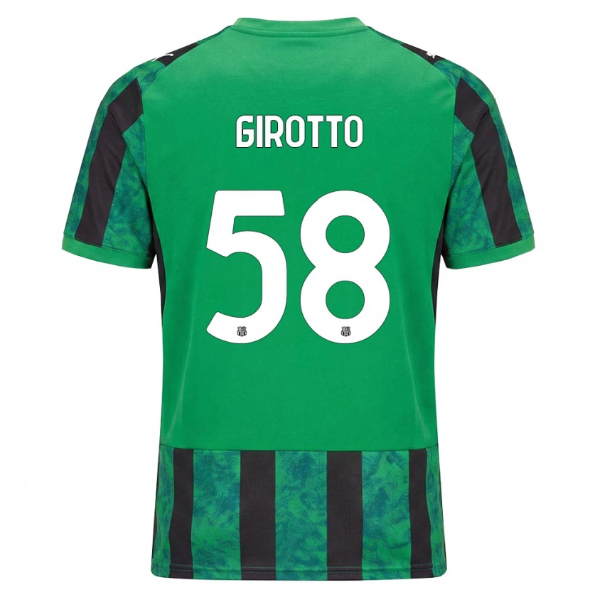 Danxen Homem Camisola Emma Girotto #58 Verde Preto Branco Principal 2026/27 Camisa
