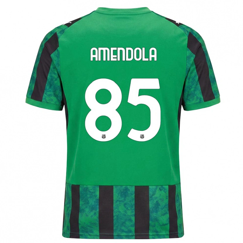 Danxen Homem Camisola Catello Amendola #85 Verde Preto Branco Principal 2026/27 Camisa
