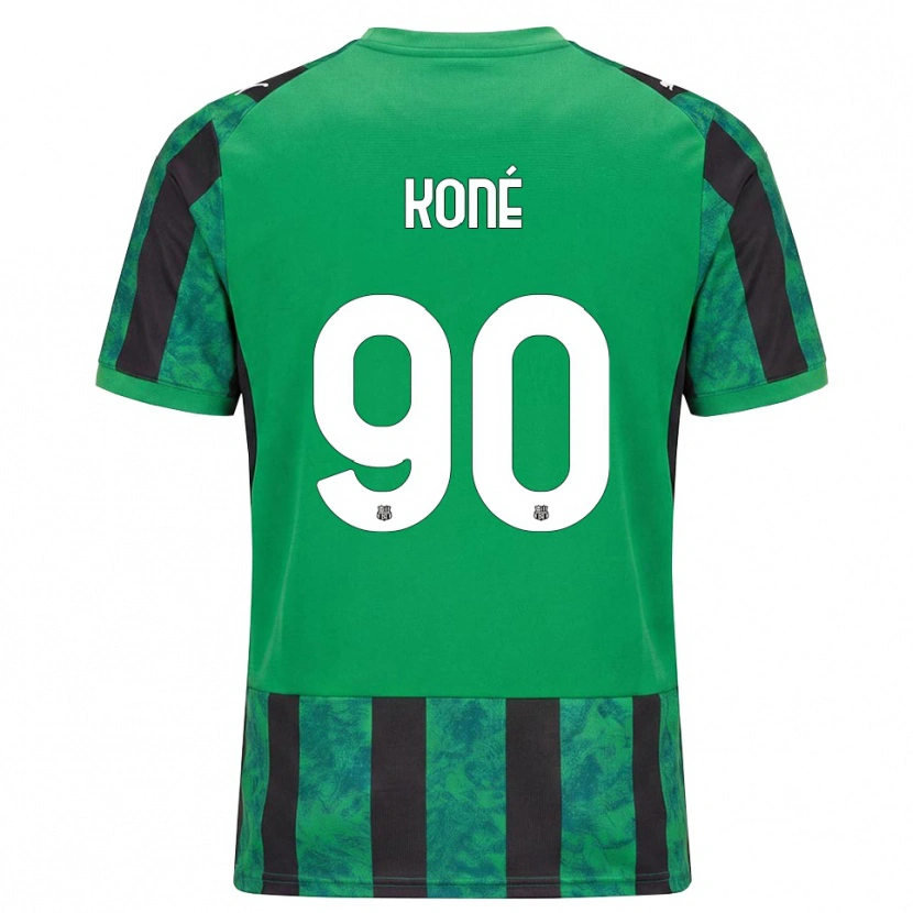 Danxen Homem Camisola Ismaël Koné #90 Verde Preto Branco Principal 2026/27 Camisa