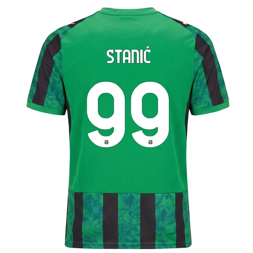 Danxen Homem Camisola Paulina Stanić #99 Verde Preto Branco Principal 2026/27 Camisa