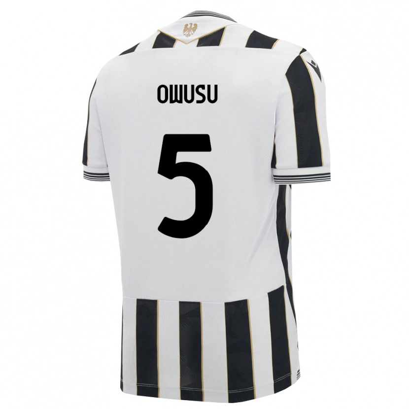 Danxen Homem Camisola Robert Owusu #5 Preto Branco Rosa Principal 2026/27 Camisa