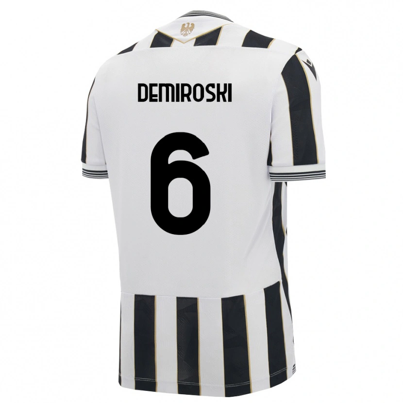 Danxen Homem Camisola Shenol Demiroski #6 Preto Branco Rosa Principal 2026/27 Camisa