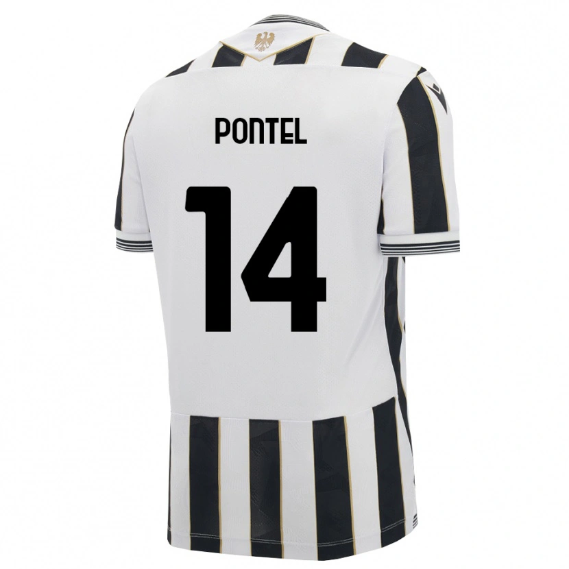 Danxen Homem Camisola Simone Pontel #14 Preto Branco Rosa Principal 2026/27 Camisa