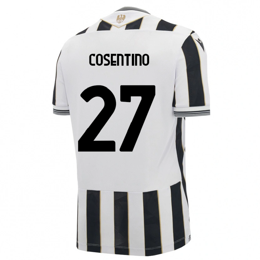 Danxen Homem Camisola Sergio Cosentino #27 Preto Branco Rosa Principal 2026/27 Camisa