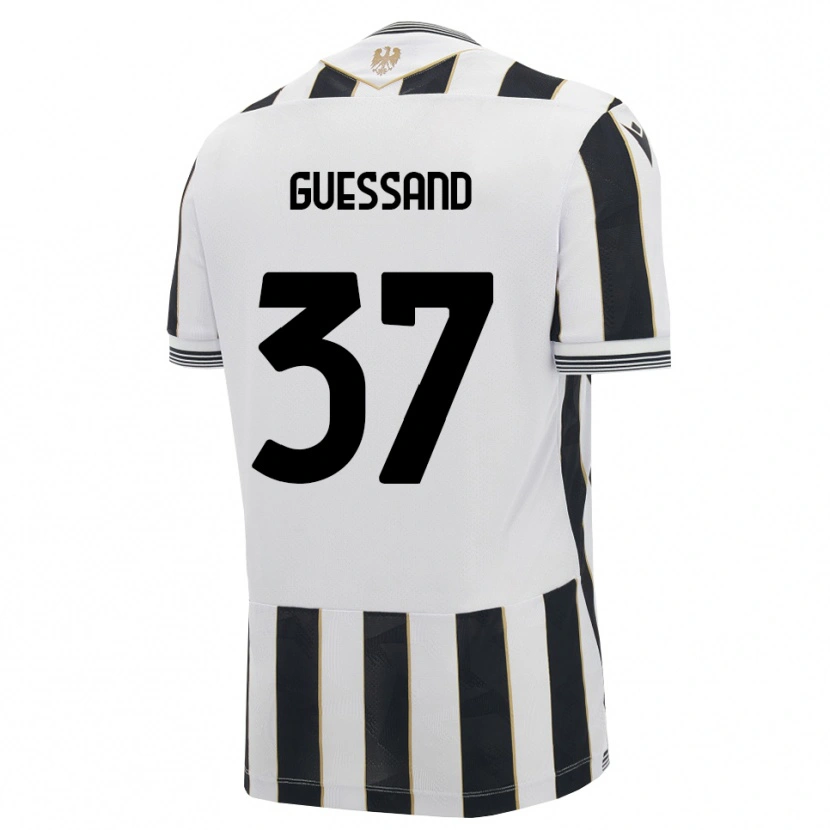 Danxen Homem Camisola Axel Guessand #37 Preto Branco Rosa Principal 2026/27 Camisa
