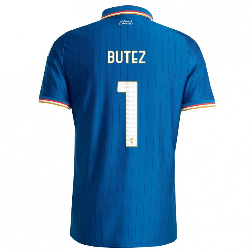 Danxen Homem Camisola Jean Butez #1 Azul Branco Vermelho Principal 2026/27 Camisa
