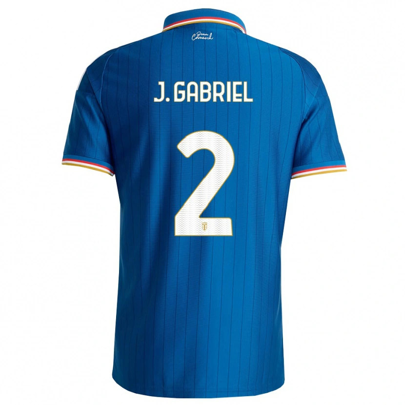 Danxen Homem Camisola João Gabriel #2 Azul Branco Vermelho Principal 2026/27 Camisa