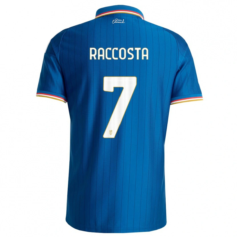Danxen Homem Camisola Jacopo Raccosta #7 Azul Branco Vermelho Principal 2026/27 Camisa