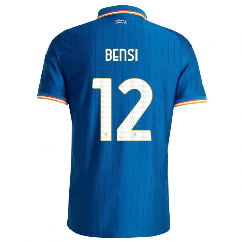 Danxen Homem Camisola Nicolò Bensi #12 Azul Branco Vermelho Principal 2026/27 Camisa