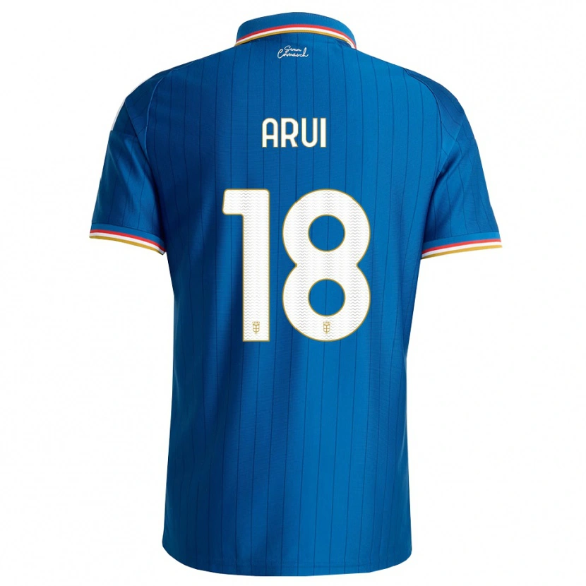 Danxen Homem Camisola Stefano Arui #18 Azul Branco Vermelho Principal 2026/27 Camisa
