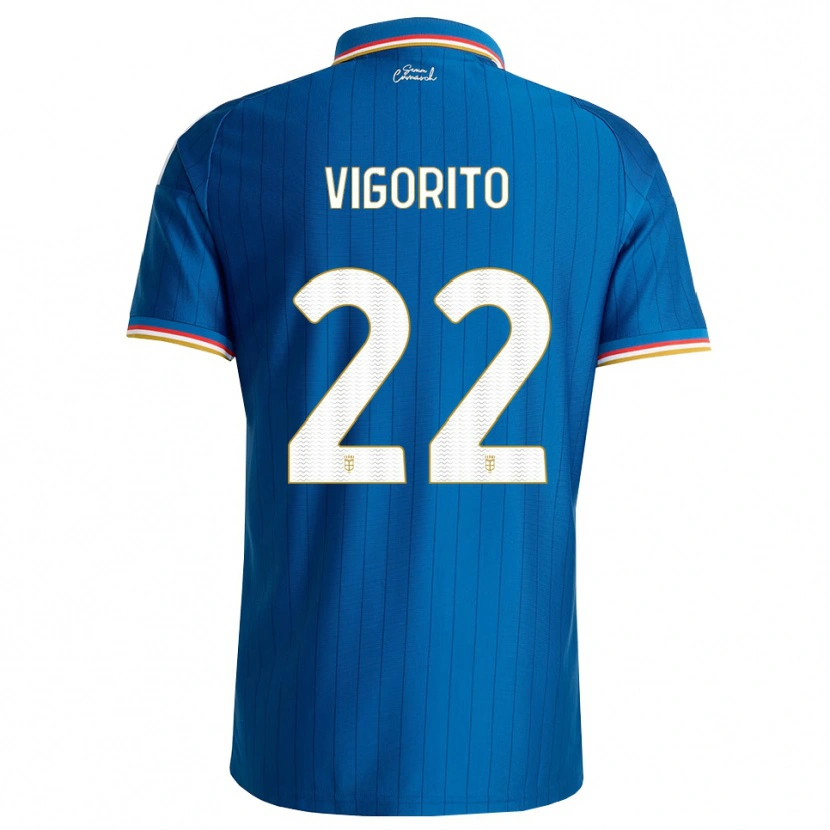 Danxen Homem Camisola Mauro Vigorito #22 Azul Branco Vermelho Principal 2026/27 Camisa