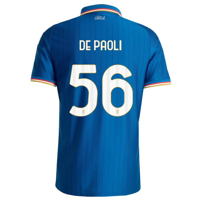 Danxen Homem Camisola Cristiano De Paoli #56 Azul Branco Vermelho Principal 2026/27 Camisa