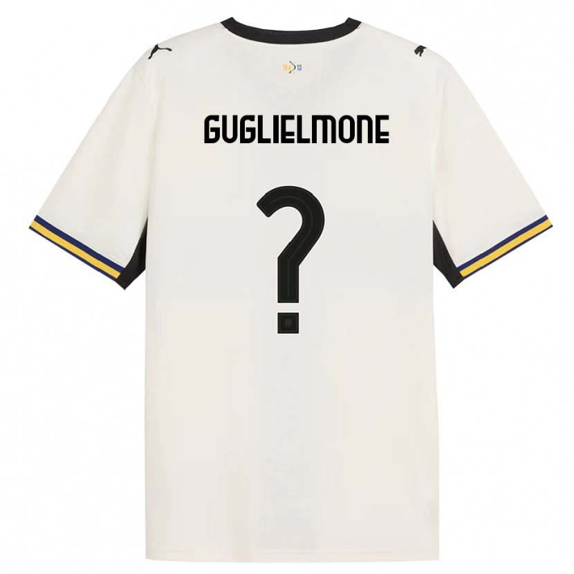 Danxen Homem Camisola Giovanni Guglielmone #0 Off-White Preto Amarelo Principal 2026/27 Camisa