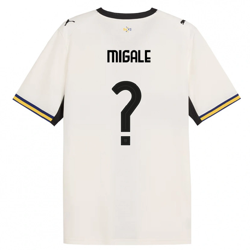 Danxen Homem Camisola Alessandro Migale #0 Off-White Preto Amarelo Principal 2026/27 Camisa