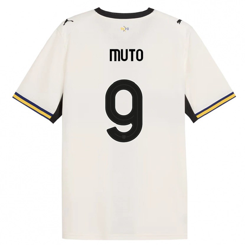 Danxen Homem Camisola Andrea Muto #9 Off-White Preto Amarelo Principal 2026/27 Camisa