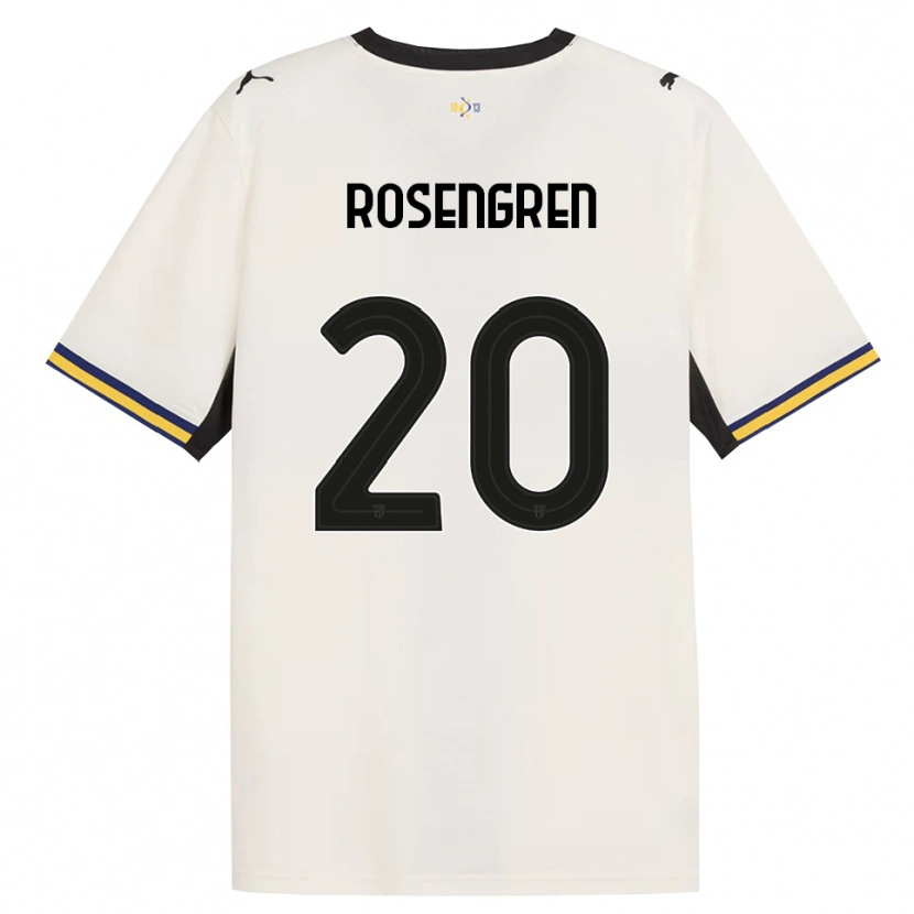 Danxen Homem Camisola Lukas Rosengren #20 Off-White Preto Amarelo Principal 2026/27 Camisa
