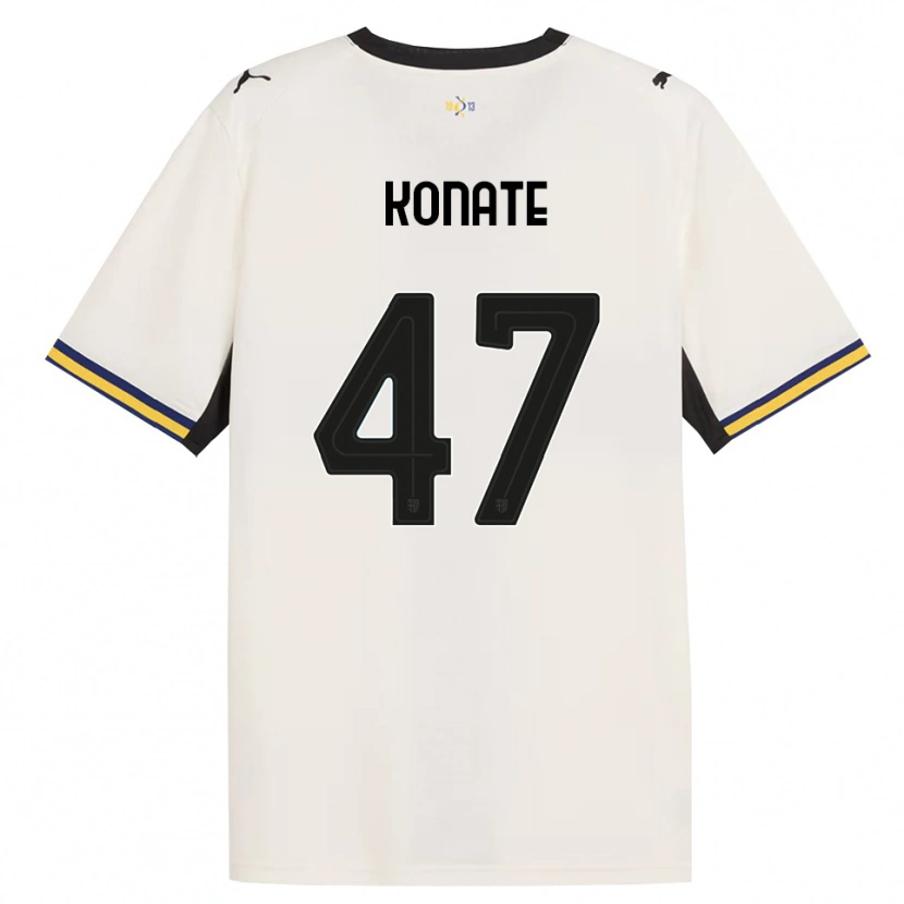 Danxen Homem Camisola Abdou-Salam Konate #47 Off-White Preto Amarelo Principal 2026/27 Camisa