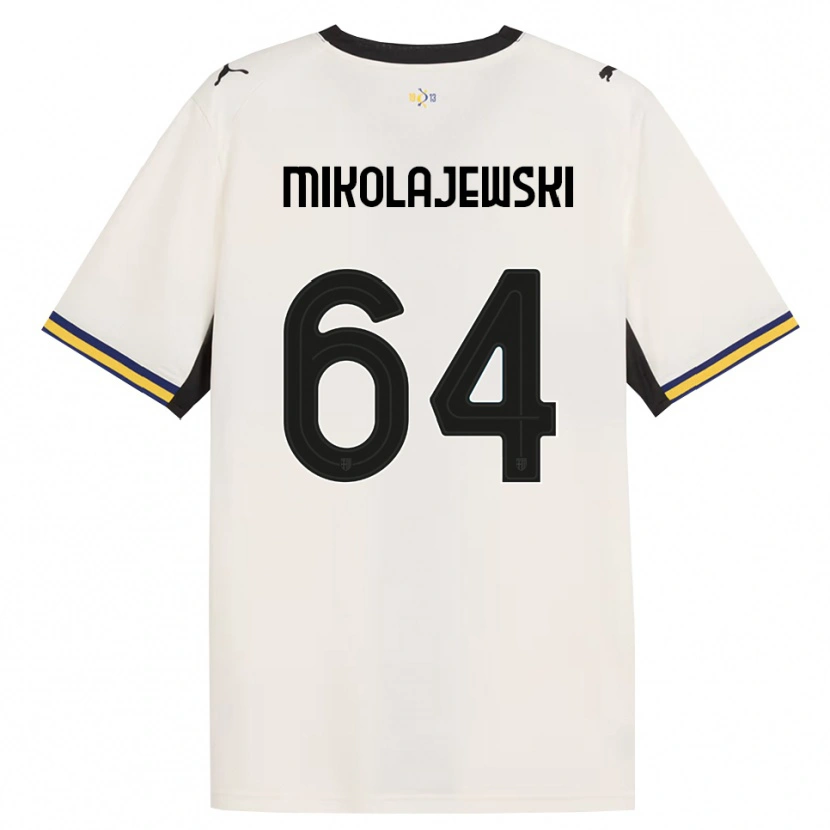 Danxen Homem Camisola Daniel Mikolajewski #64 Off-White Preto Amarelo Principal 2026/27 Camisa