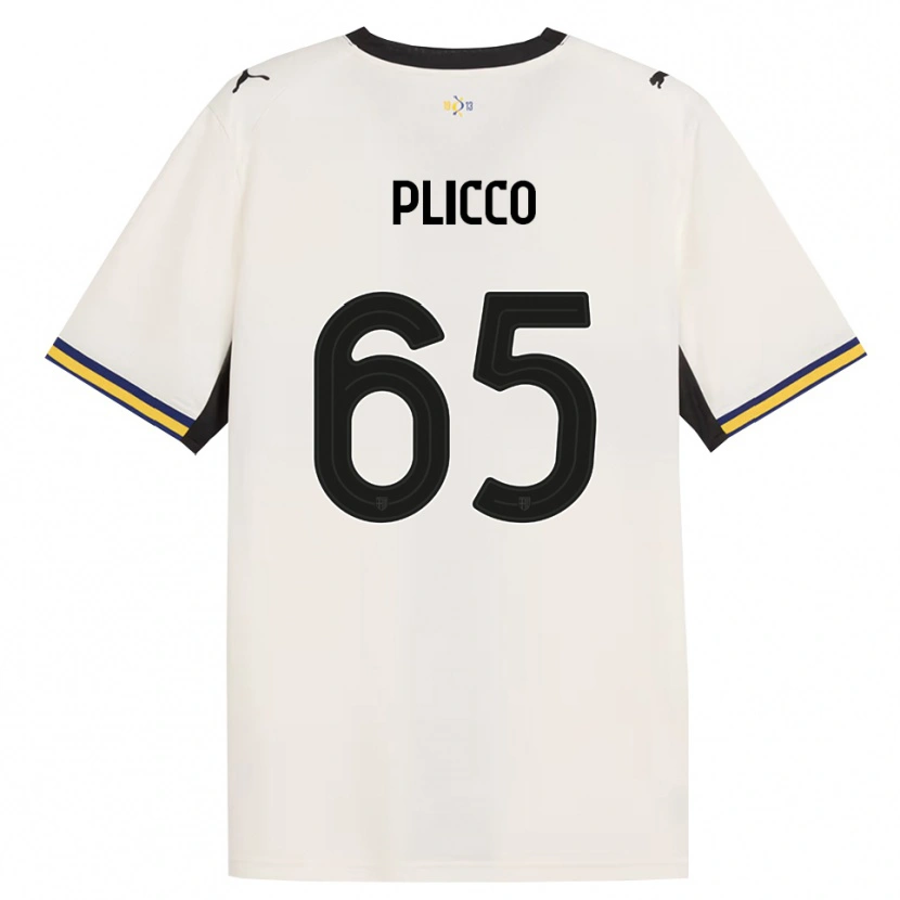 Danxen Homem Camisola Elia Plicco #65 Off-White Preto Amarelo Principal 2026/27 Camisa