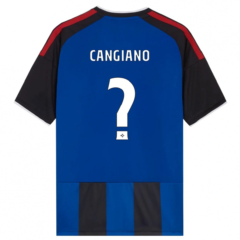 Danxen Homem Camisola Cristian Cangiano #0 Azul Preto Branco Vermelho Principal 2026/27 Camisa