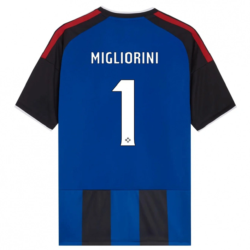 Danxen Homem Camisola Niccolò Migliorini #1 Azul Preto Branco Vermelho Principal 2026/27 Camisa