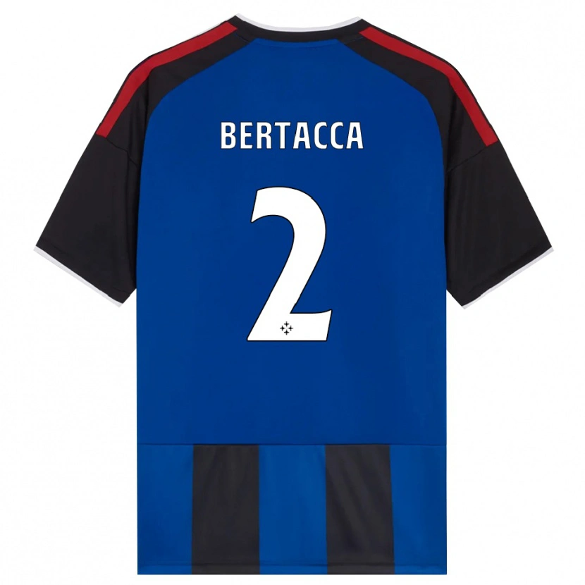 Danxen Homem Camisola Samuele Bertacca #2 Azul Preto Branco Vermelho Principal 2026/27 Camisa