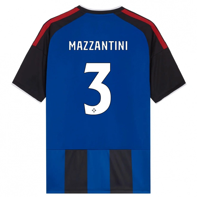 Danxen Homem Camisola Niccolò Mazzantini #3 Azul Preto Branco Vermelho Principal 2026/27 Camisa