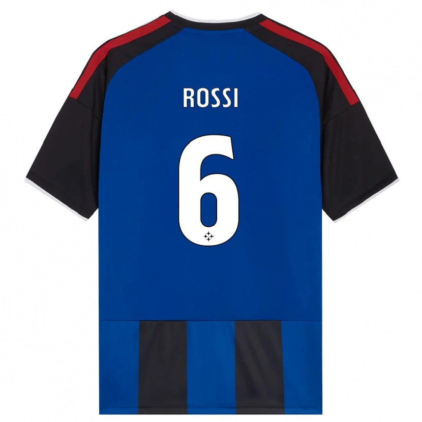Danxen Homem Camisola Francesco Rossi #6 Azul Preto Branco Vermelho Principal 2026/27 Camisa