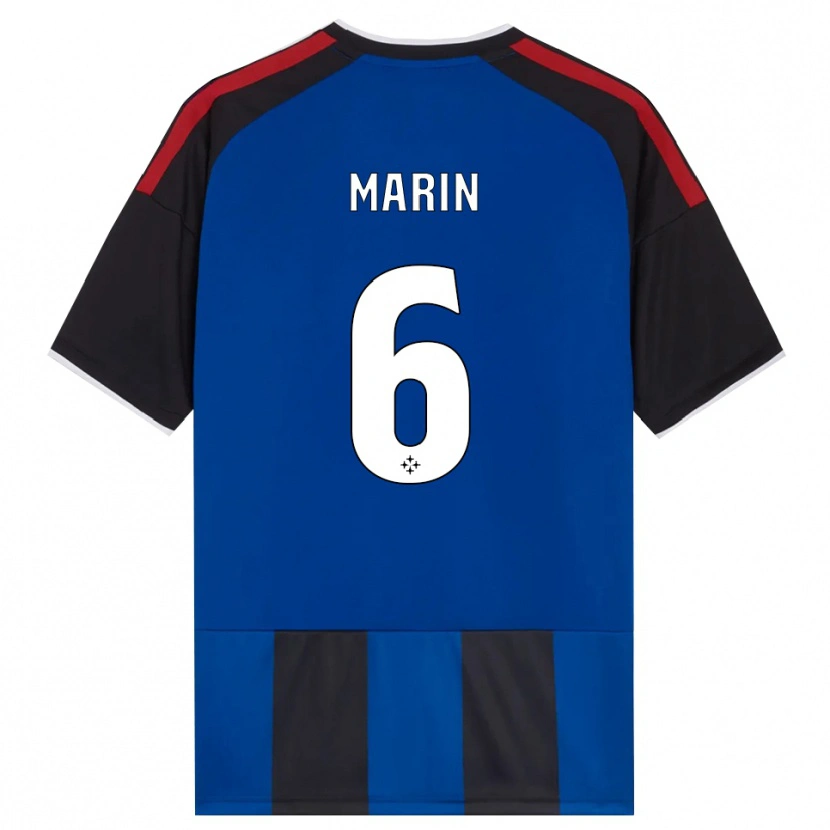 Danxen Homem Camisola Marius Marin #6 Azul Preto Branco Vermelho Principal 2026/27 Camisa