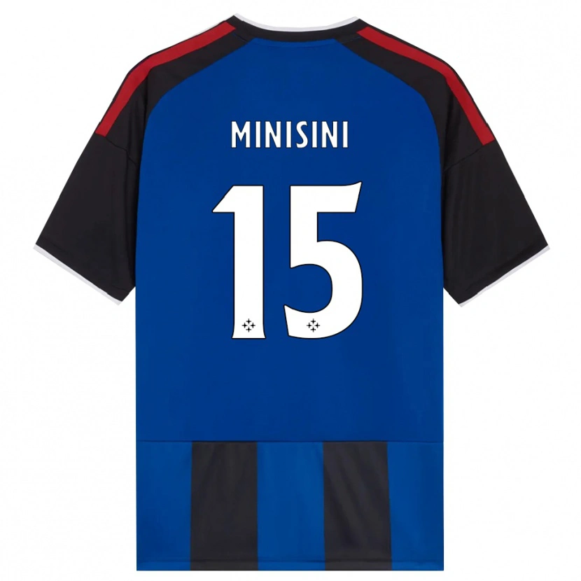 Danxen Homem Camisola Niccolò Minisini #15 Azul Preto Branco Vermelho Principal 2026/27 Camisa