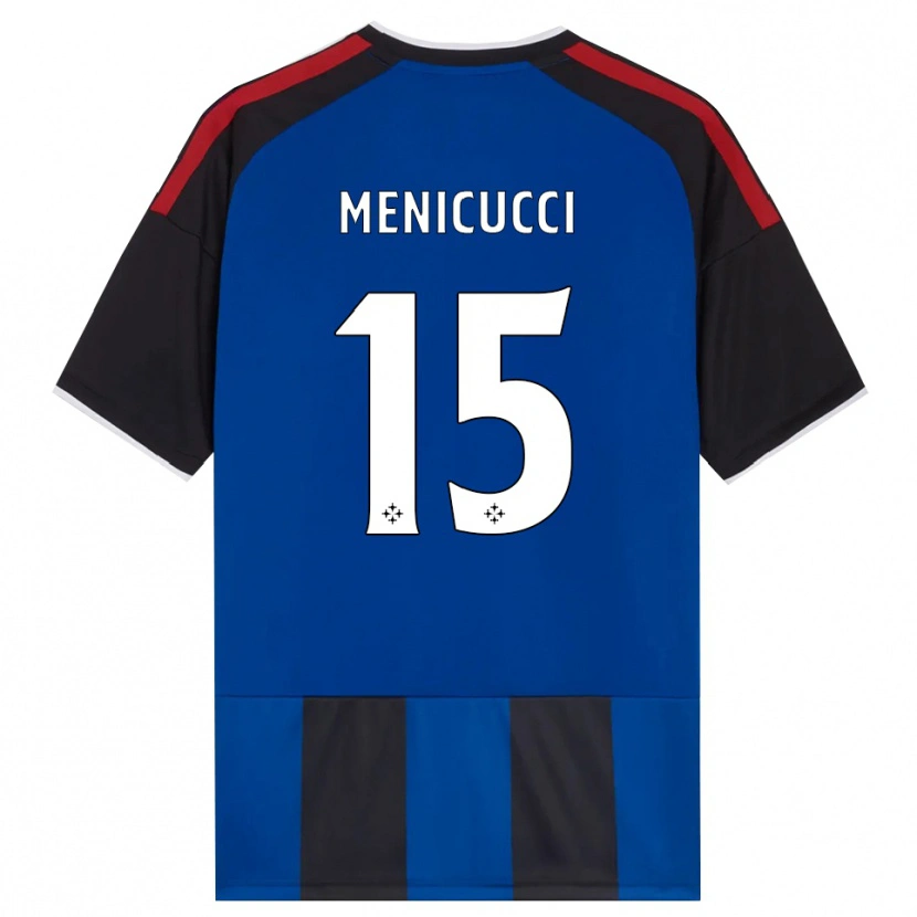 Danxen Homem Camisola Edoardo Menicucci #15 Azul Preto Branco Vermelho Principal 2026/27 Camisa